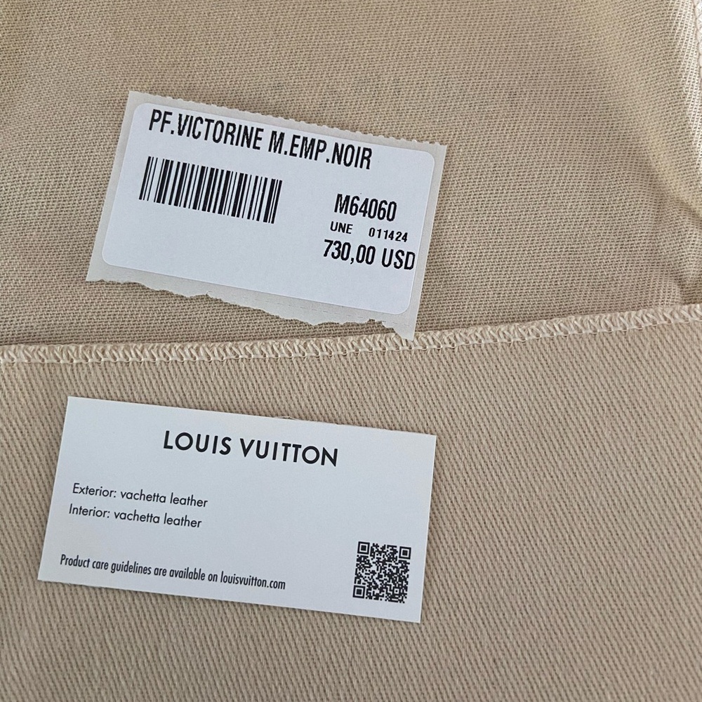 Louis Vuitton Victorine Black Embossed Monogram Wallet - Picture 15 of 16